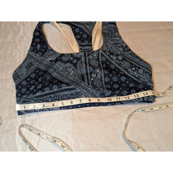 Fabletics women's Size Large Blue Nova Bandana High Waisted Legging And Bra - Picture 16 of 16